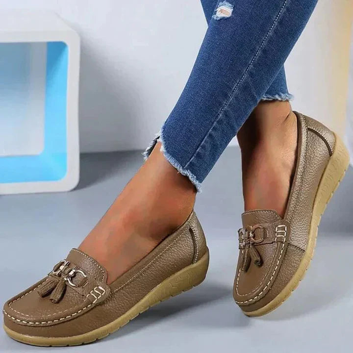 Lou - orthopedic leather moccasins