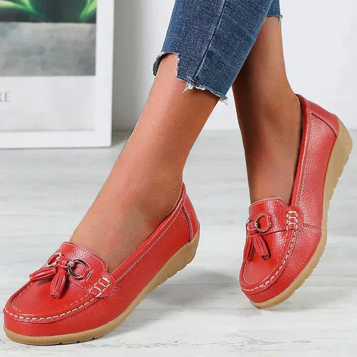 Lou - orthopedic leather moccasins