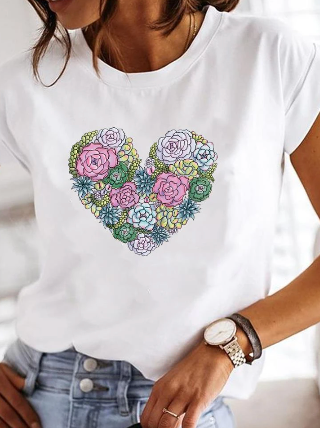 ROSALINDA - Super stylish T-shirt with extravagant summer designs