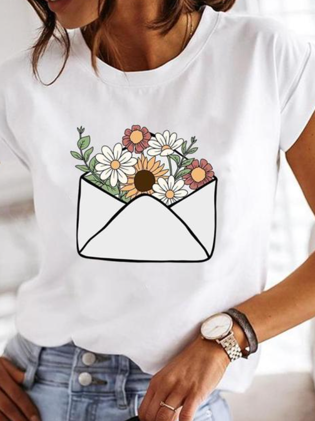 ROSALINDA - Super stylish T-shirt with extravagant summer designs