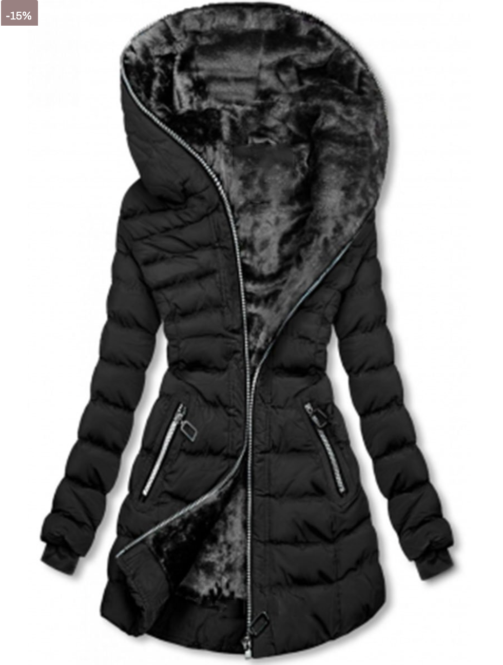 ZOEL - padded jacket with warm plush lining