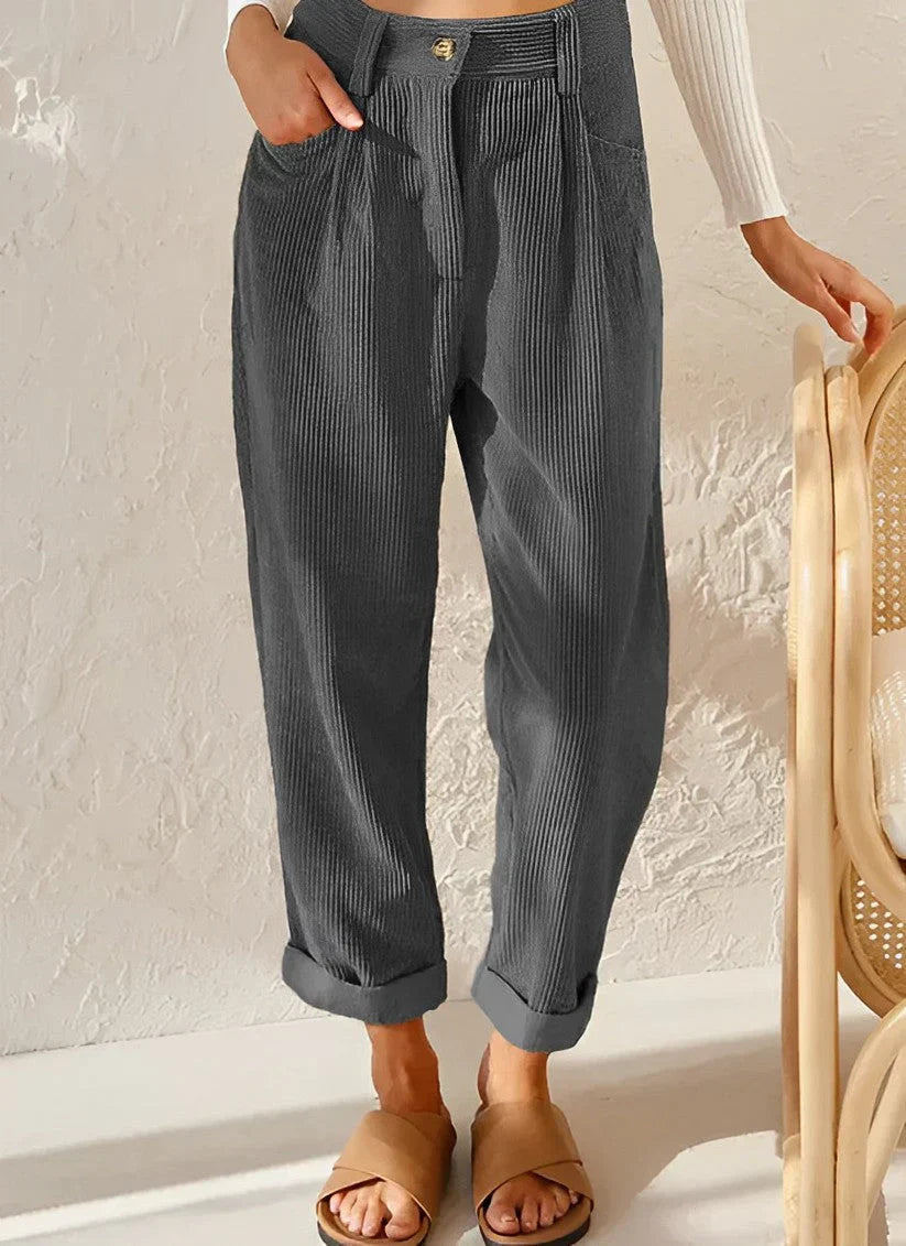 Jana - fashionable corduroy trousers