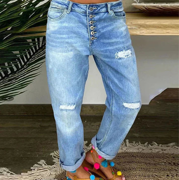 Dorthe – airy jeans in high quality for the summer