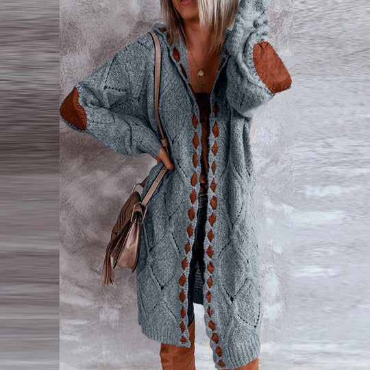 Laetitia - fashionable cardigan with hood