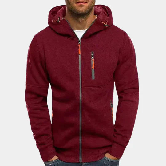 Jacks - men's sweatshirt with hood and zip