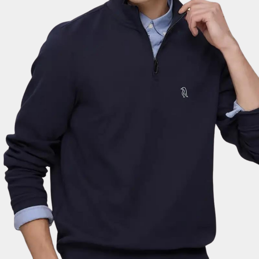 Stylish men's zip-up jumper