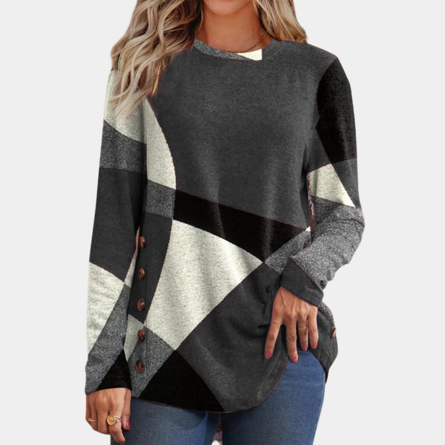 Casual women's long-sleeved t-shirt