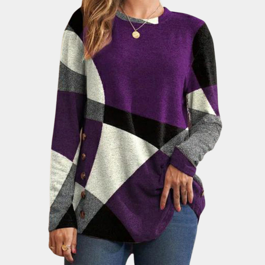 Casual women's long-sleeved t-shirt