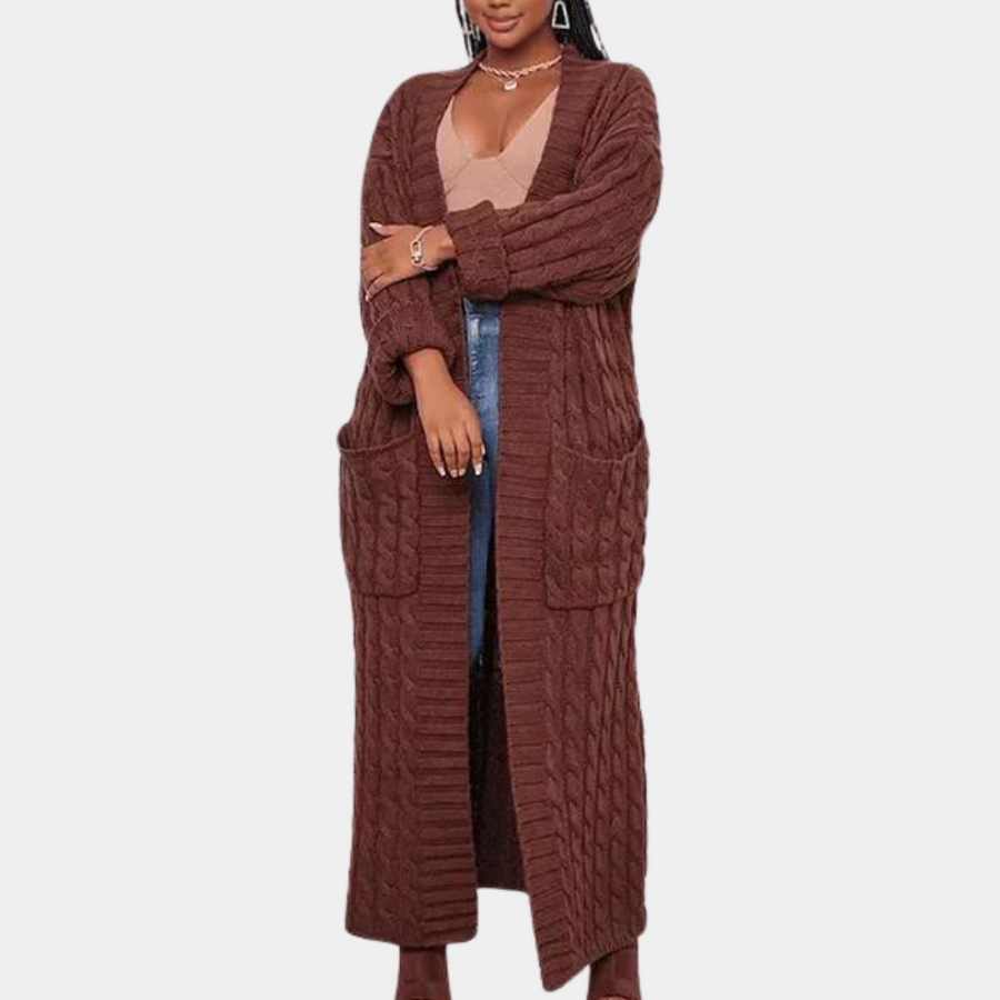 Stylish oversized women's cardigan