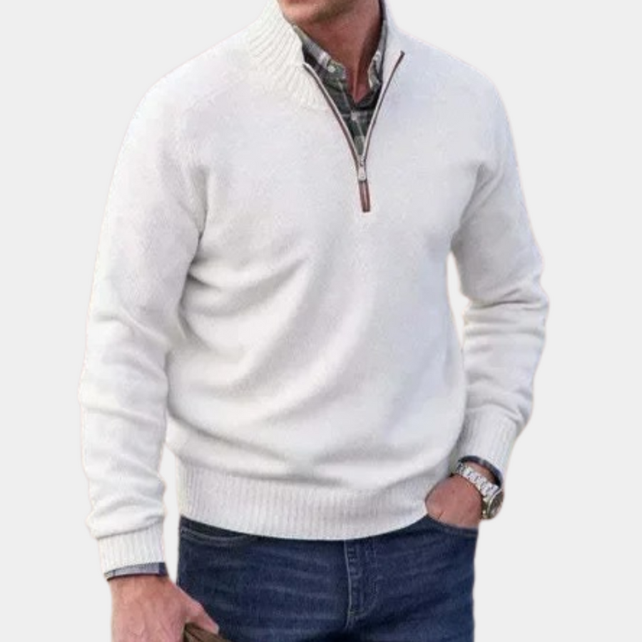 Stylish zipped jumper for men