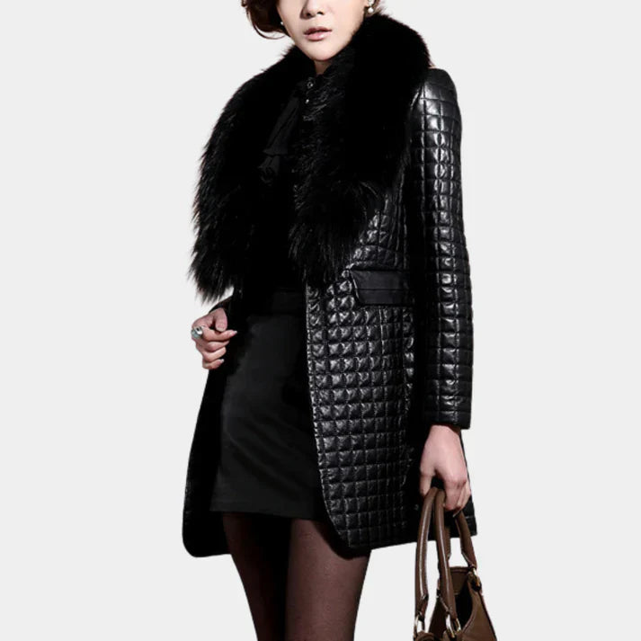 Elegant long coat - melange