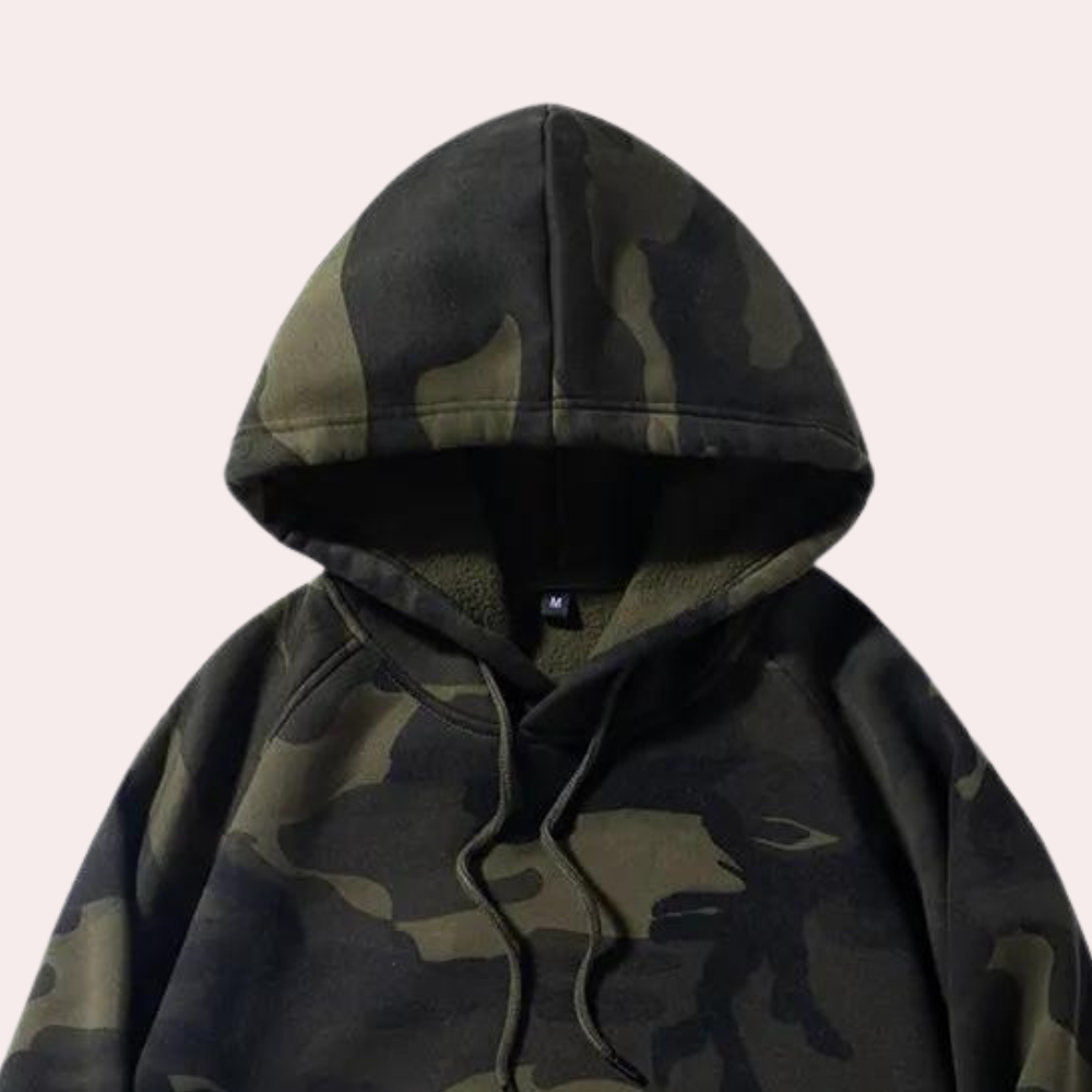 Costas - adjustable camouflage hoodie for men