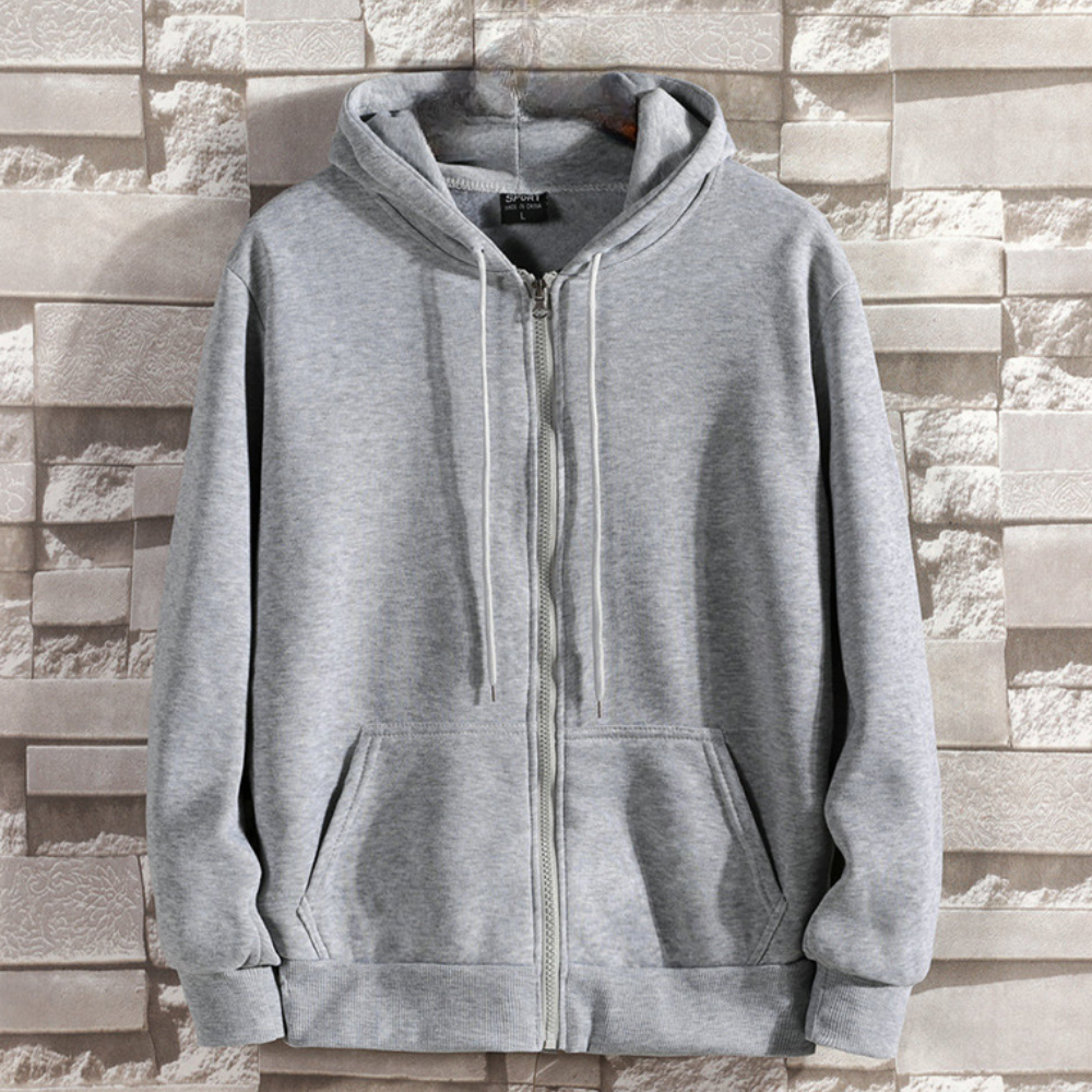 Lorand - trendy men's hoodie with zipper