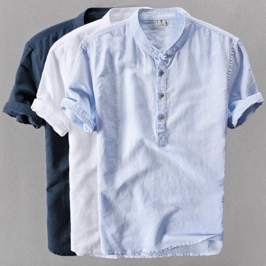 Charles Morrison Oasis Cove Linen Shirt