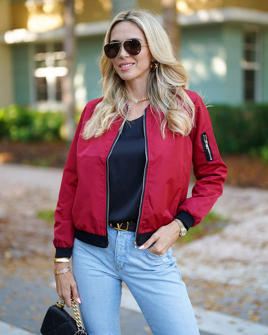 Stylish streetwear bomber jacket - meredith