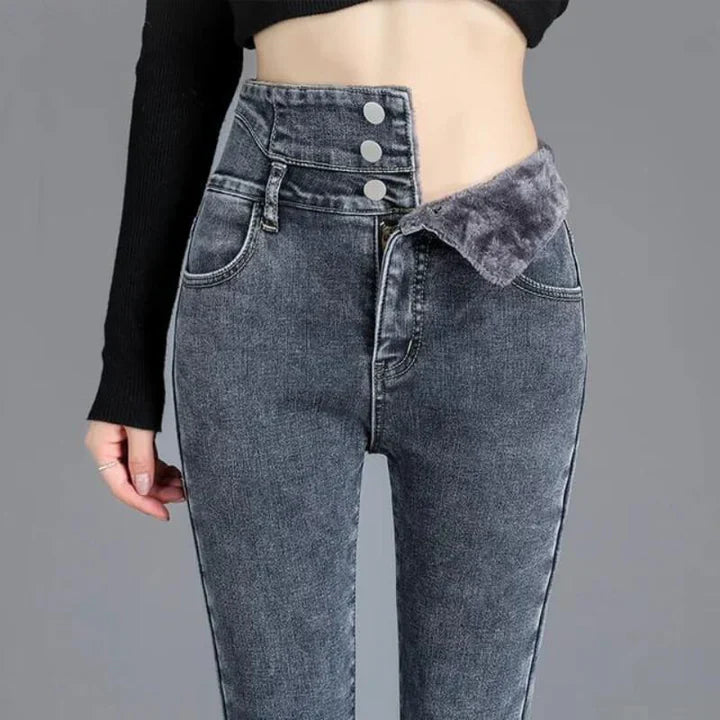 Jasmine - skinny jeans made of fleece