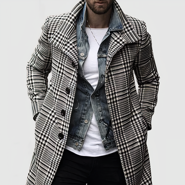 Check style – elegant men's jacket with modern accents