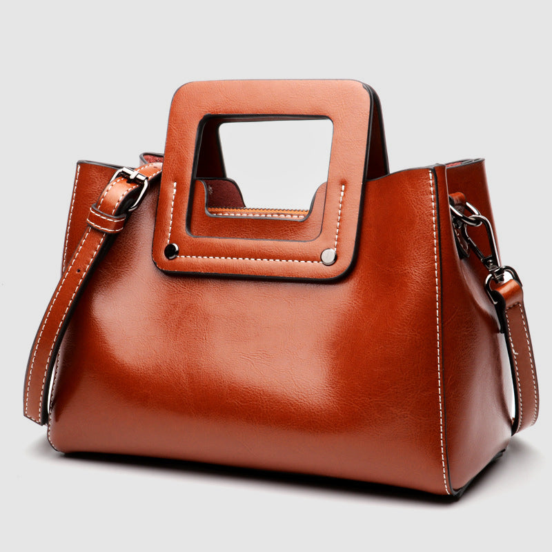 Daliene Polished Genuine Leather Bag