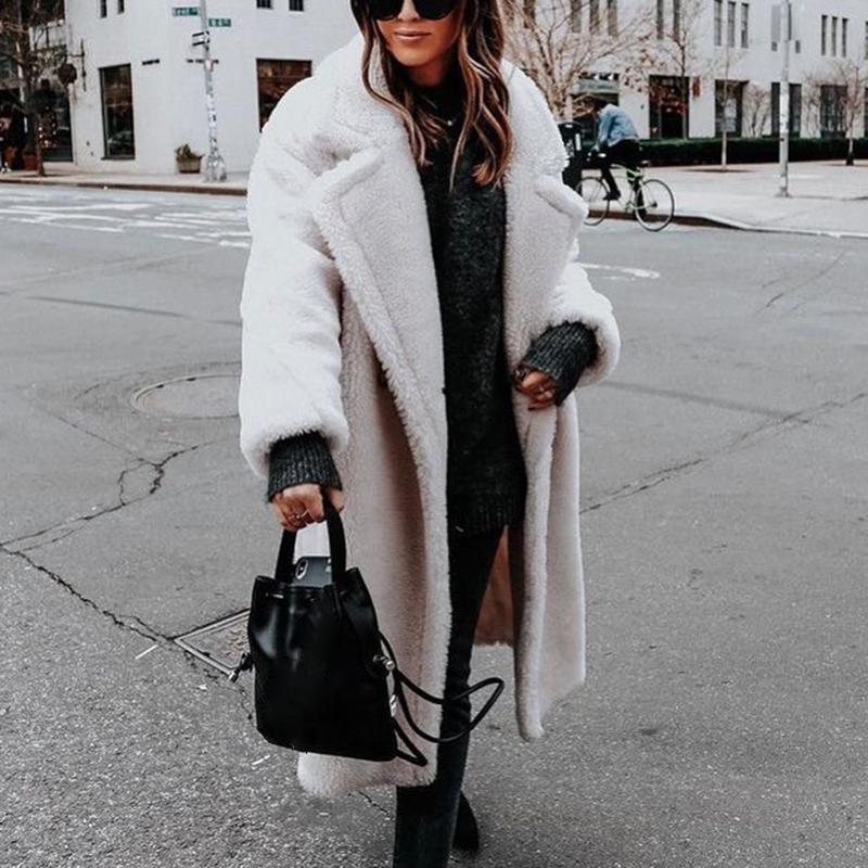 Long faux fur jacket for cold days - Cinderella