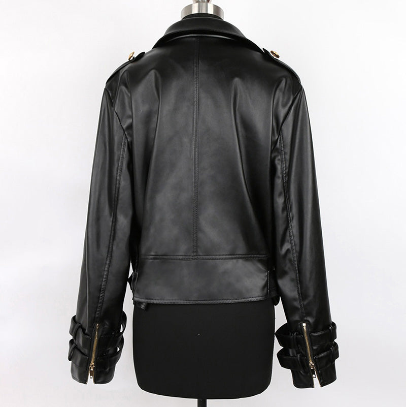 Emie-Daly Queen Faux Leather Jacket