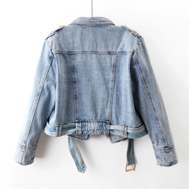 Emie Daly Cropped Denim Jacket