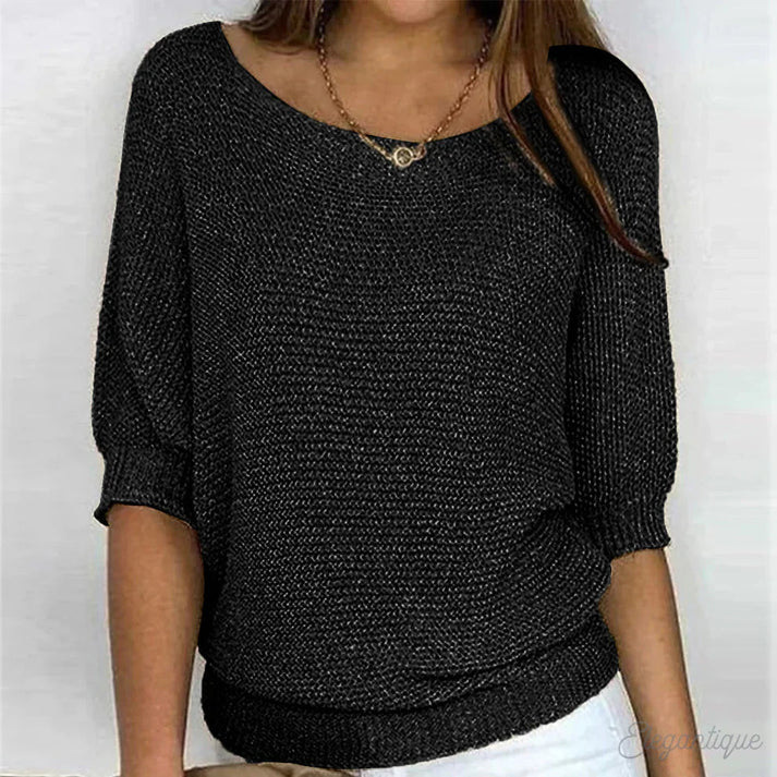 Erin sweater | stylish cross knitted sweater for women