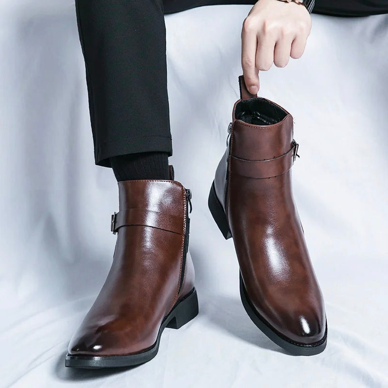 Executive Zip Chelsea Boots