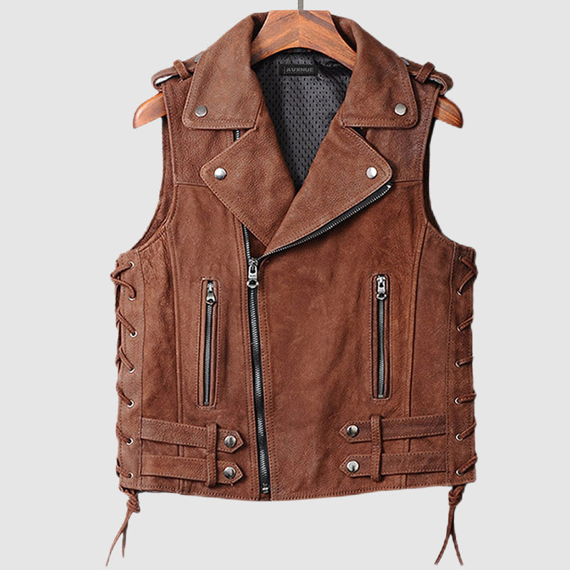 Frank Hardy Cowboy Genuine Leather Vest