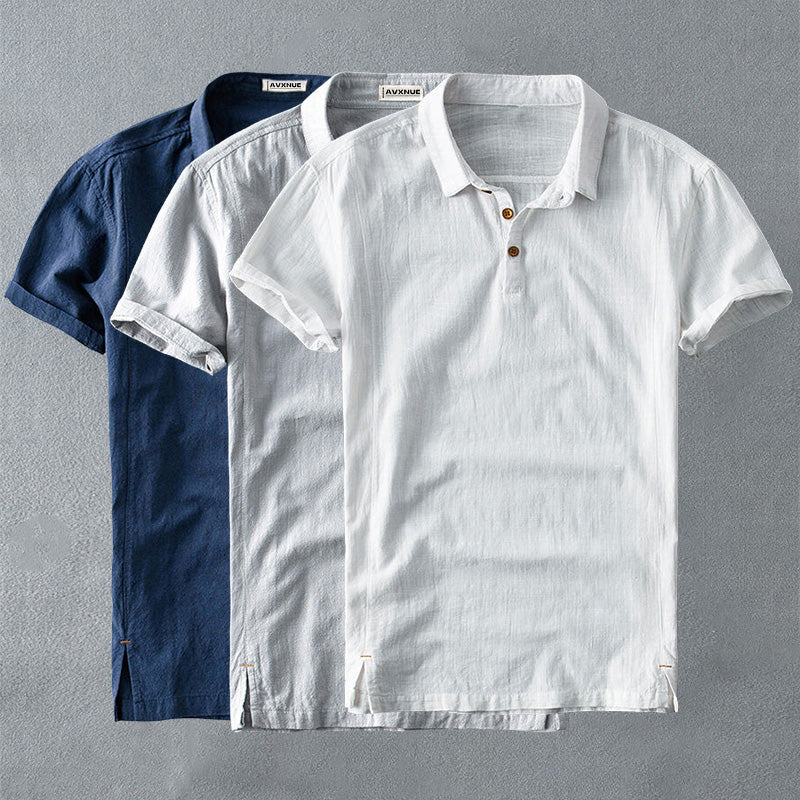 Frank Hardy Linen Polo Shirt