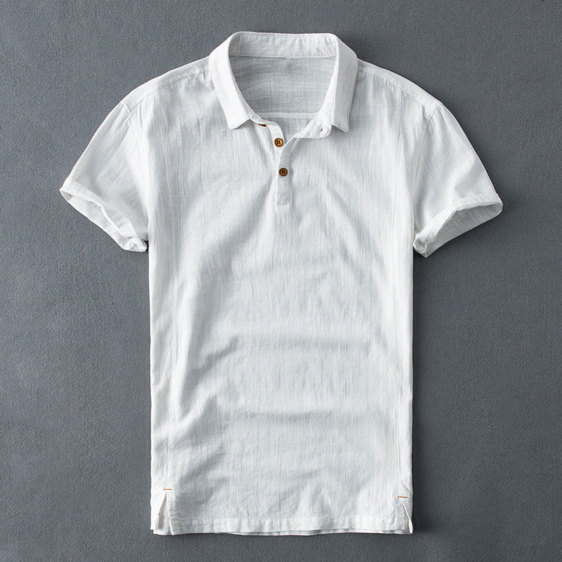 Frank Hardy Linen Polo Shirt