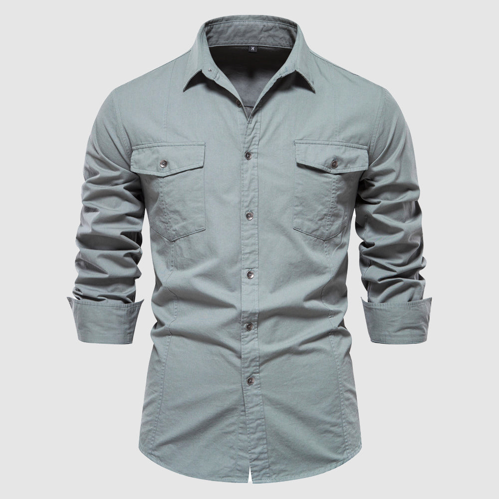 Frank Hardy Military Style Cotton Shirt