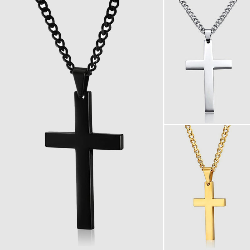 Frank Hardy Signature Metal Cross Necklace