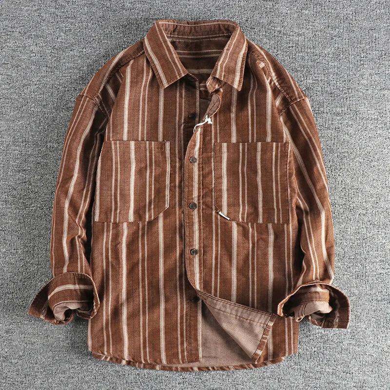 Frank Hardy Striped Button-Up Shirt