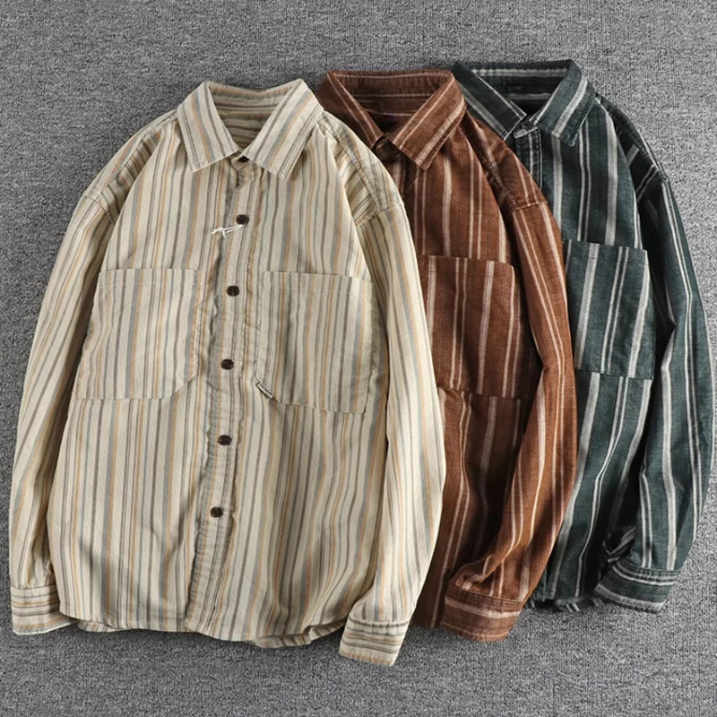 Frank Hardy Striped Button-Up Shirt