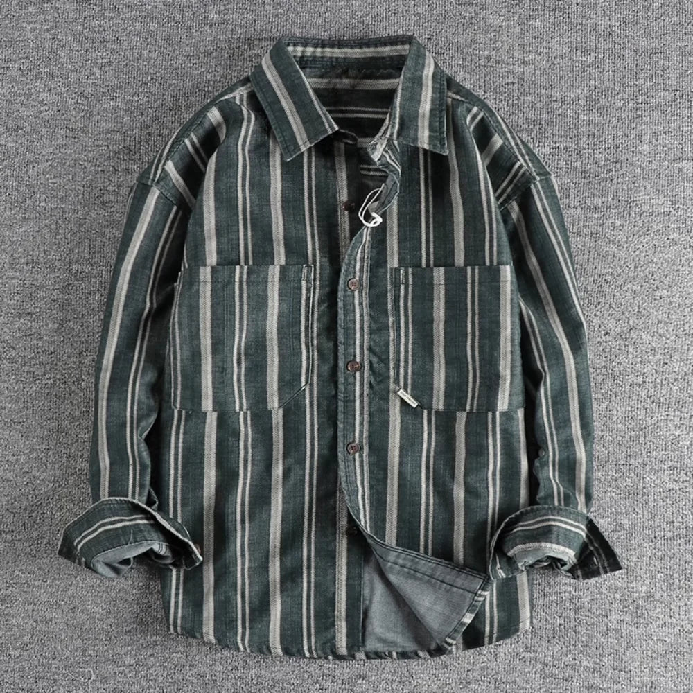 Frank Hardy Striped Button-Up Shirt