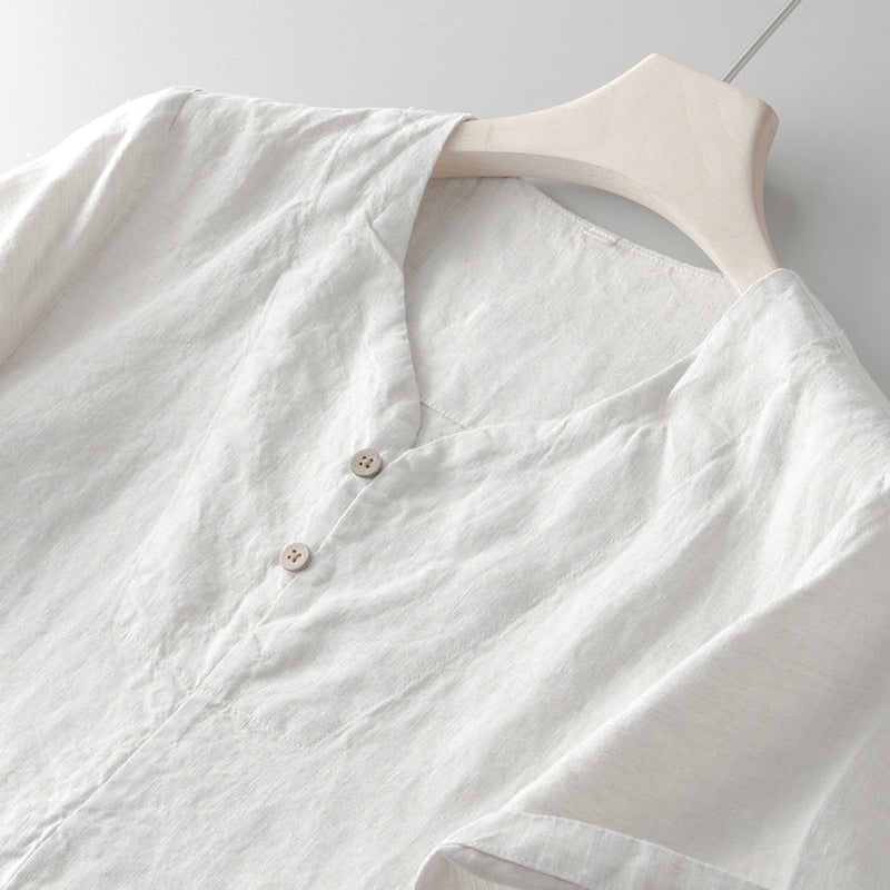 Frank Hardy Tasmania Short-Sleeved Linen Shirt