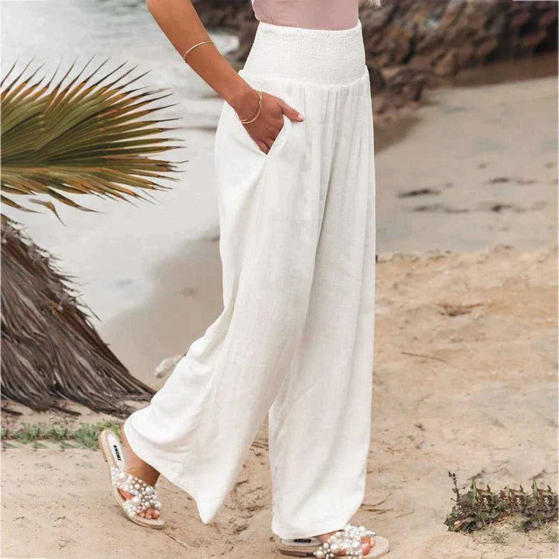 Arianwen - Women's Wide Leg Trousers - Casual - Modern Style - Ideal for Summer