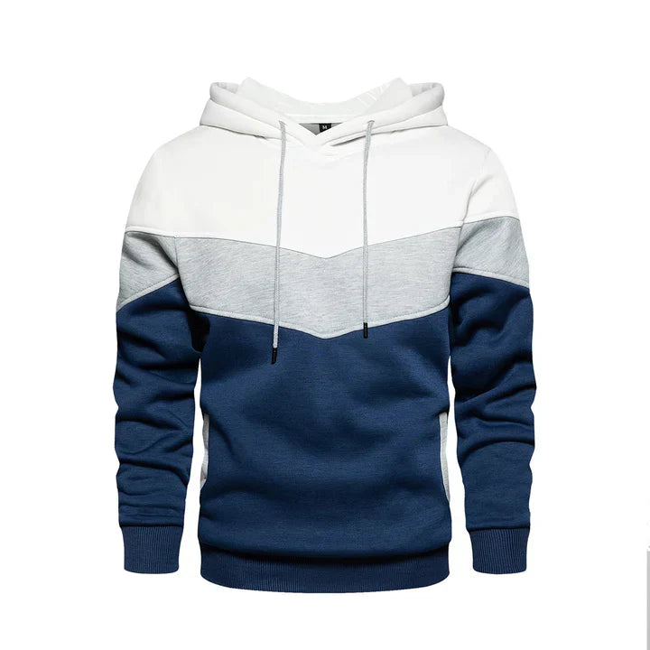 Marius - men's hoodie with horizontal stripes