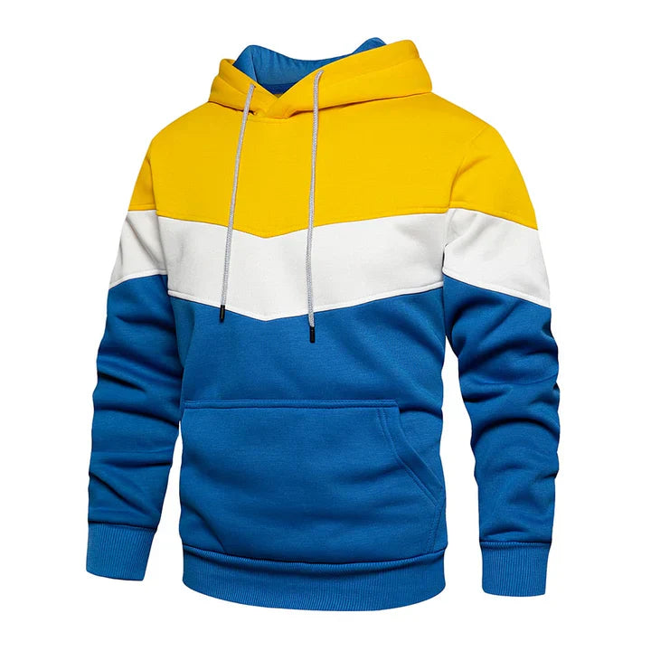 Marius - men's hoodie with horizontal stripes