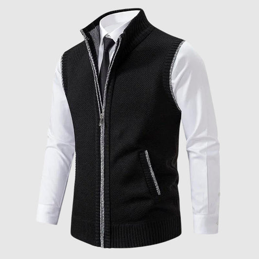 Henri L'Éclatant Zip-Up Sweater Vest