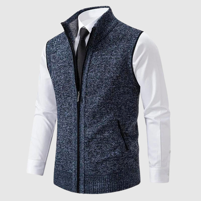 Henri L'Éclatant Zip-Up Sweater Vest