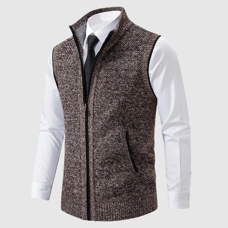 Henri L'Éclatant Zip-Up Sweater Vest