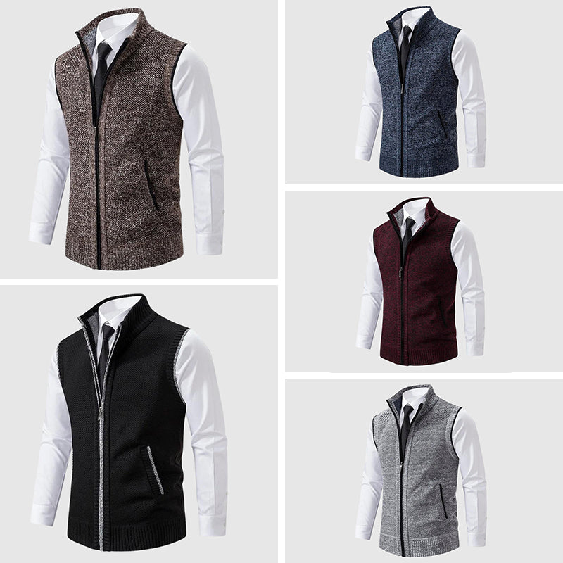 Henri L'Éclatant Zip-Up Sweater Vest