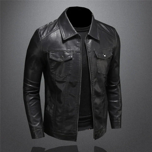 Pankraz – classic leather jacket