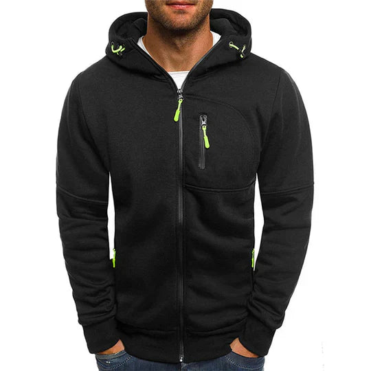 Jacks - men's sweatshirt with hood and zip