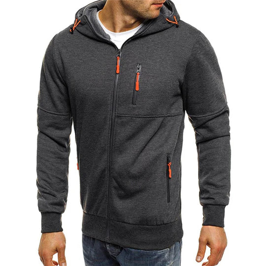 Jacks - men's sweatshirt with hood and zip