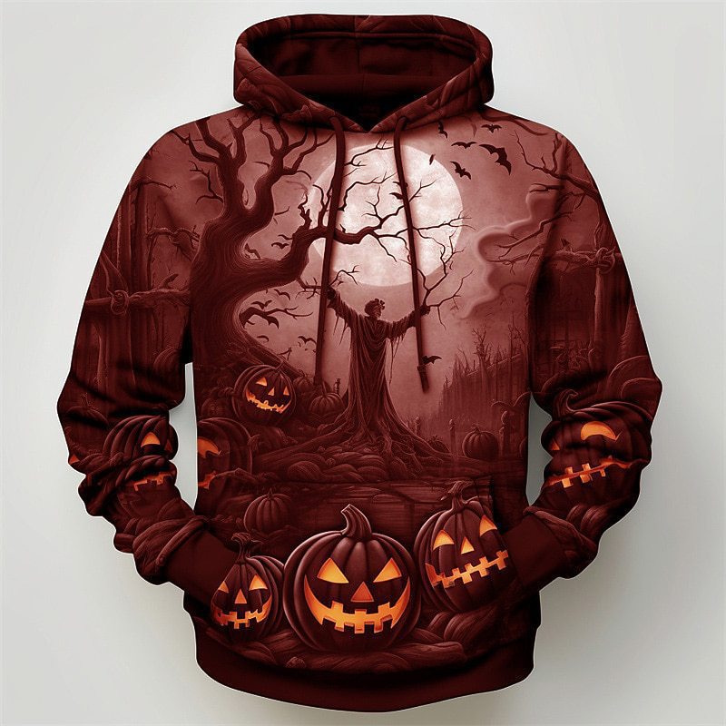 Jack-O'-Lantern Spooky Hoodie