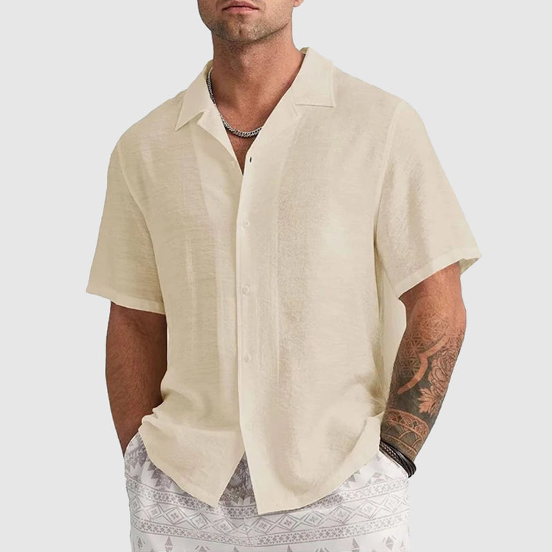 Jasper Thorne Linen Lounge Shirt