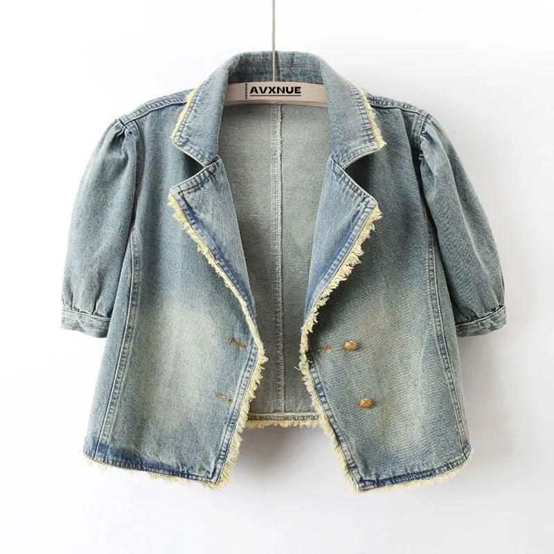 Joleen Cropped Denim Jacket