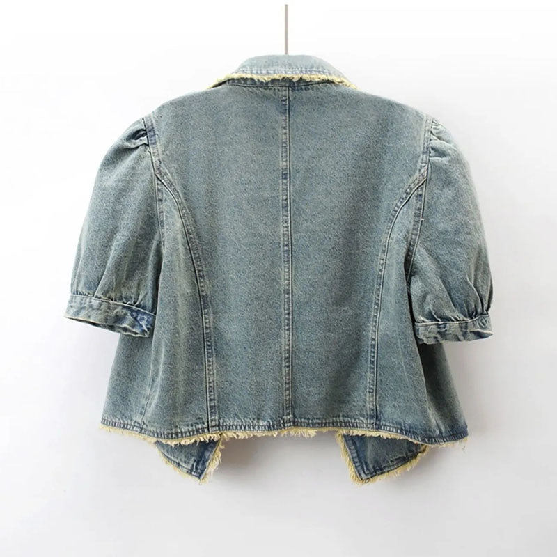 Joleen Cropped Denim Jacket